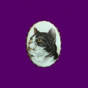 Vintage Cat brooch
